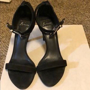 *Sold* Marciano strip suede sandal high heel 7M